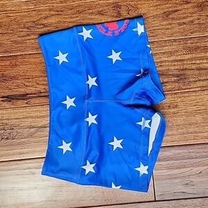 Feed me Fight me spandex shorts